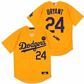 Dodgers 24 Kobe Bryant Yellow 2020 Nike KB Cool Base Jersey,baseball caps,new era cap wholesale,wholesale hats